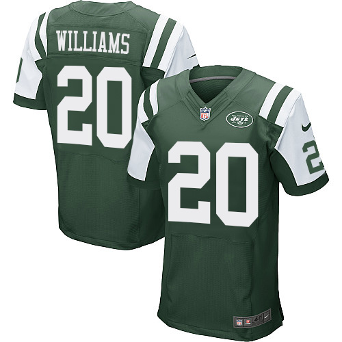 Men's Elite Marcus Williams Nike Jersey Green Home - #20 NFL New York Jets